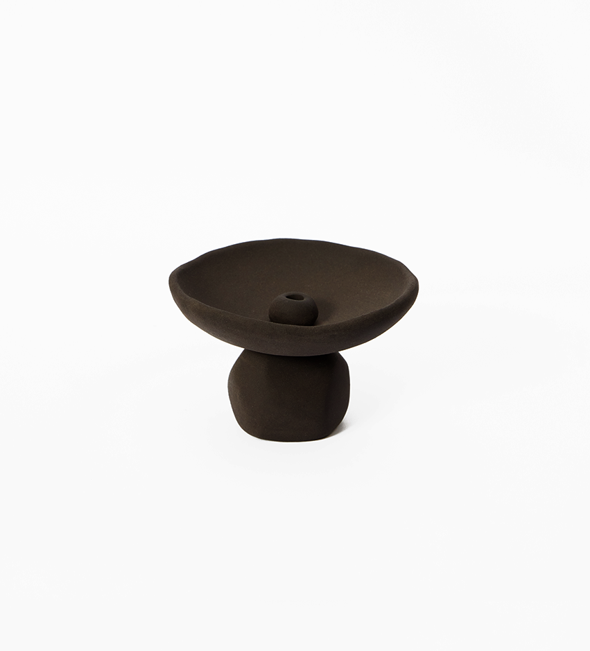 Midnight Stoneware Dhoop Holder